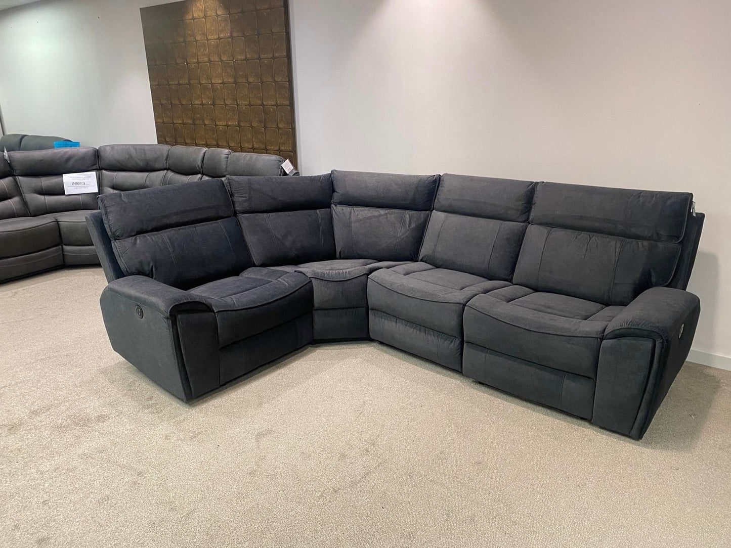 SPECIAL OFFER! Ronan Reversible Fabric Electric Recliner Corner Sofa With USB Ports LHF In Picture