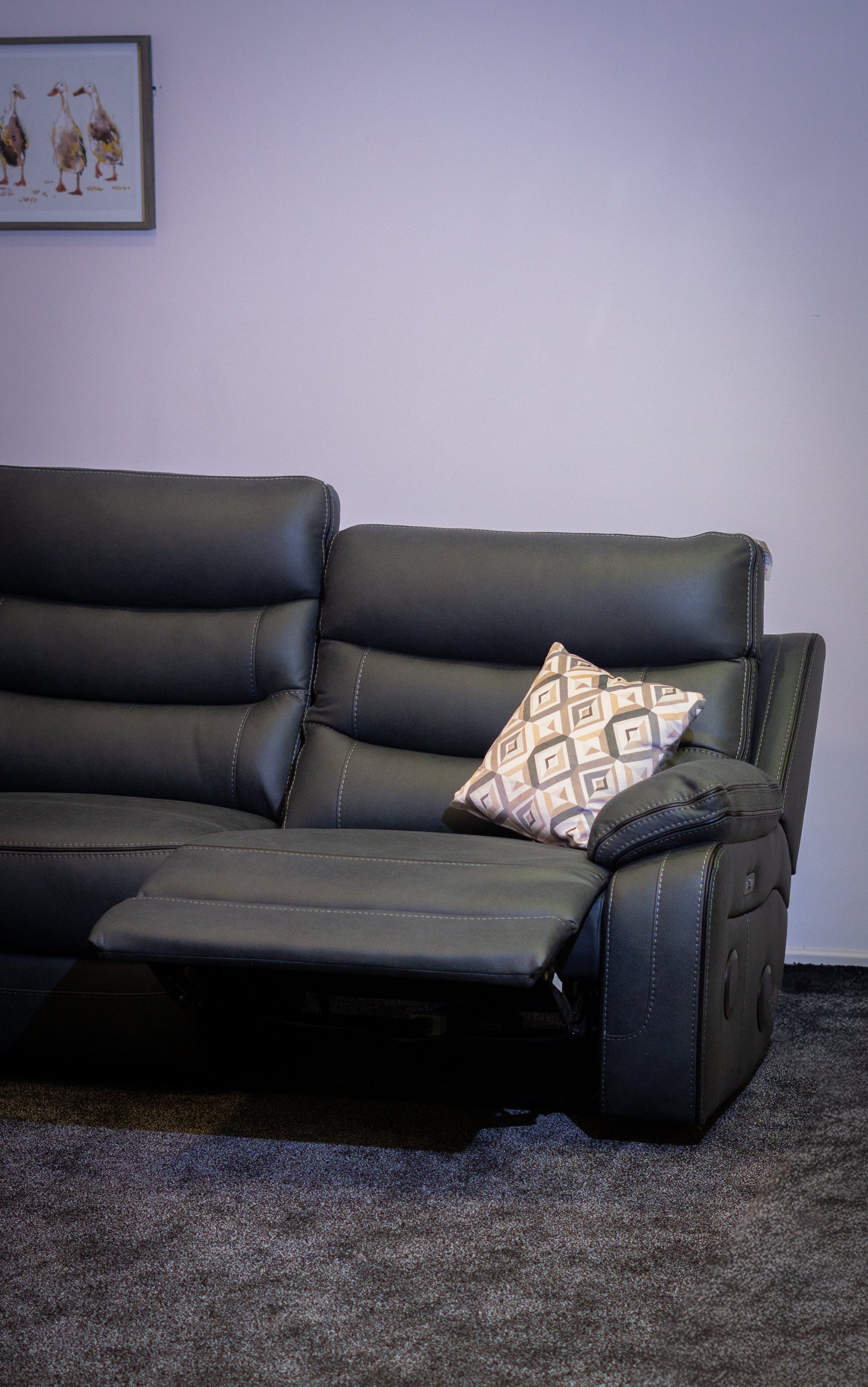 Cinema Corner Sofa - Smart Tech Power Recliner With Drinks Coolers & Extensive Features