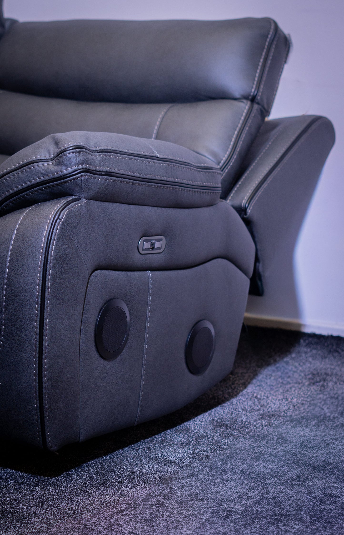 Cinema Corner Sofa - Smart Tech Power Recliner With Drinks Coolers & Extensive Features