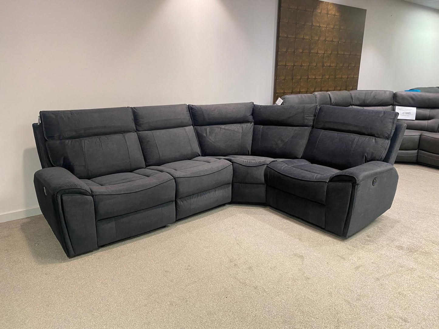 SPECIAL OFFER! Ronan Reversible Fabric Electric Recliner Corner Sofa With USB Ports LHF