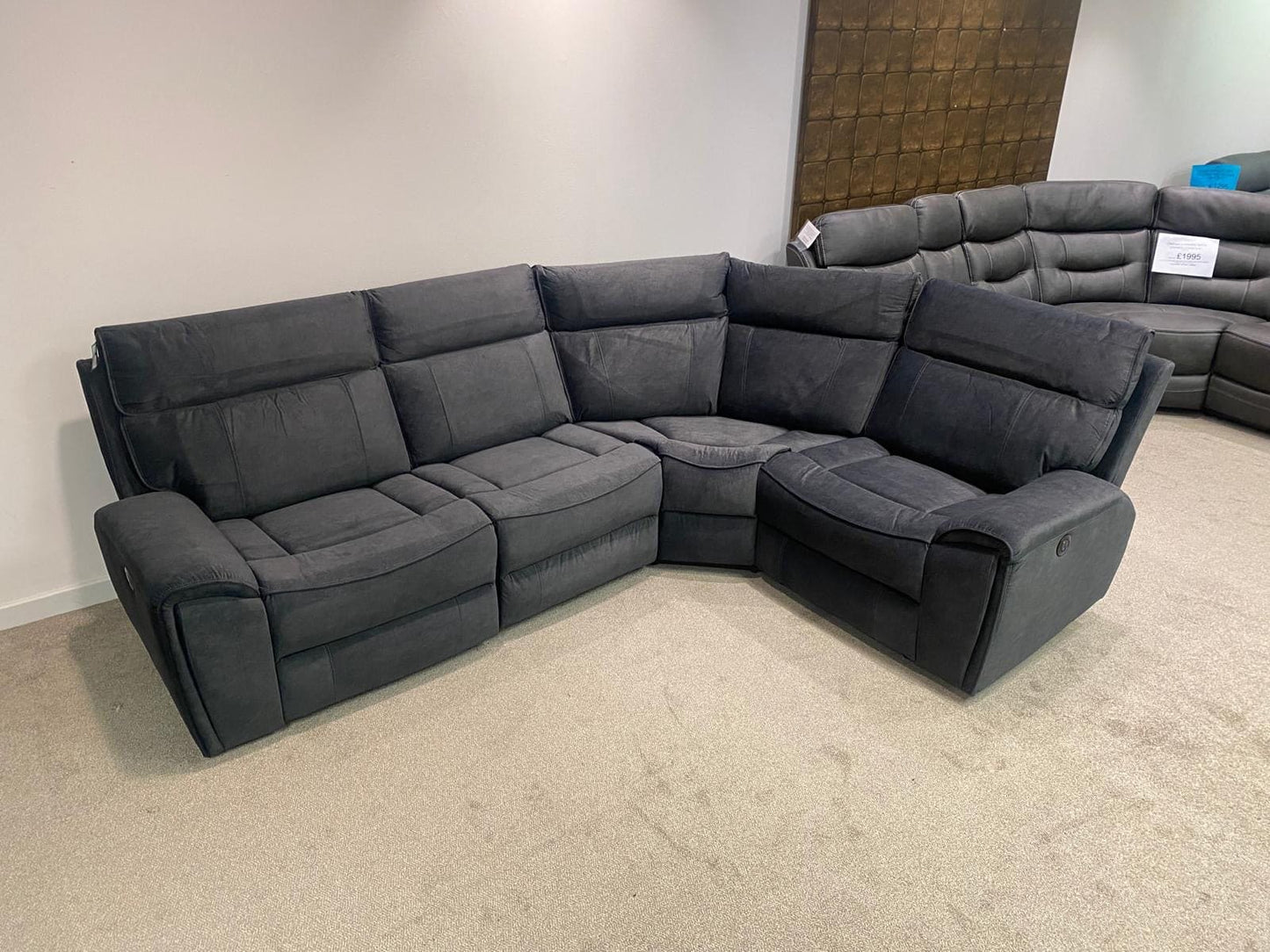SPECIAL OFFER! Ronan Reversible Fabric Electric Recliner Corner Sofa With USB Ports LHF