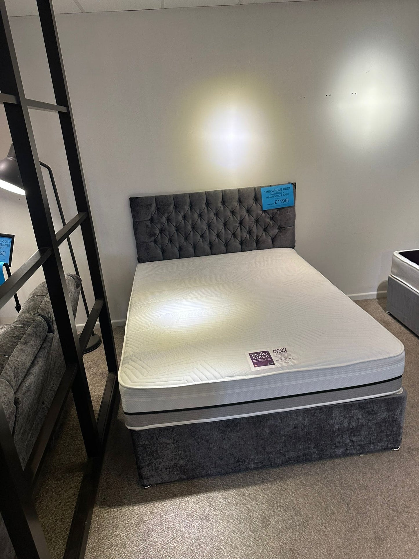 This Whole Bed - “ Moon Stone “ Extra Firm 1000 Pocket Sprung Mattress & Divan Bed Package With 2 Draws | Available In 3ft Single, 4'6ft Double or 5ft King