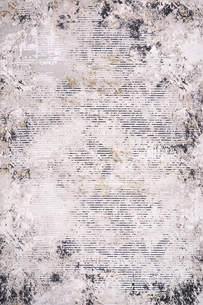 Ruby Weathered Lines Beige & Gold Rug