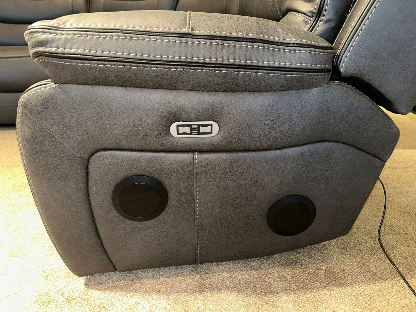 Cinema Corner Sofa - Smart Tech Power Recliner With Drinks Coolers & Extensive Features - 2C1C