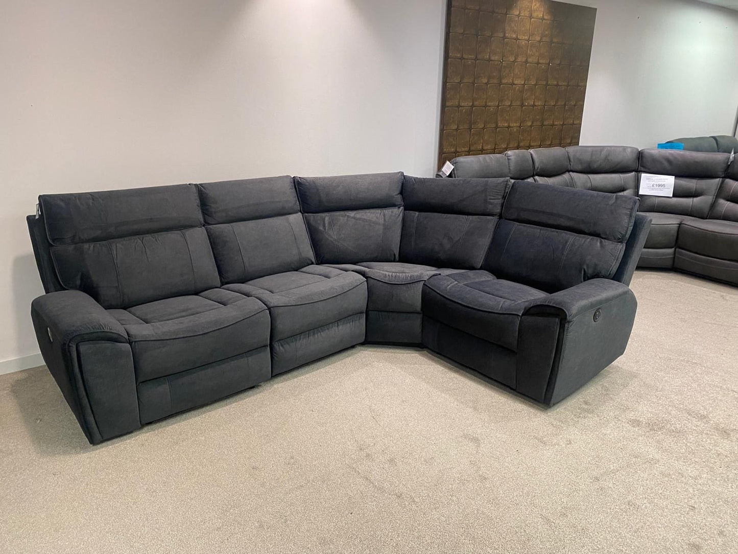 SPECIAL OFFER! Ronan Reversible Fabric Electric Recliner Corner Sofa With USB Ports LHF