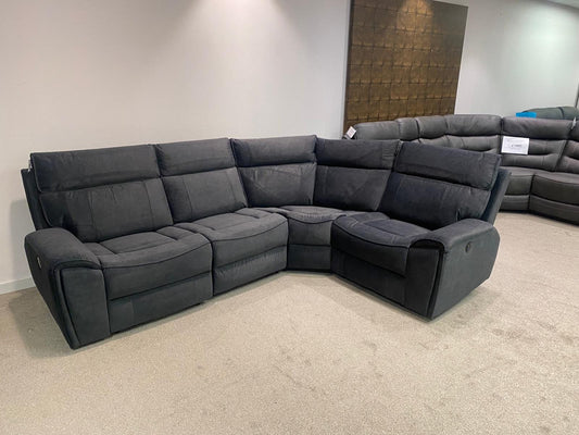 SPECIAL OFFER! Ronan Reversible Fabric Electric Recliner Corner Sofa With USB Ports RHF