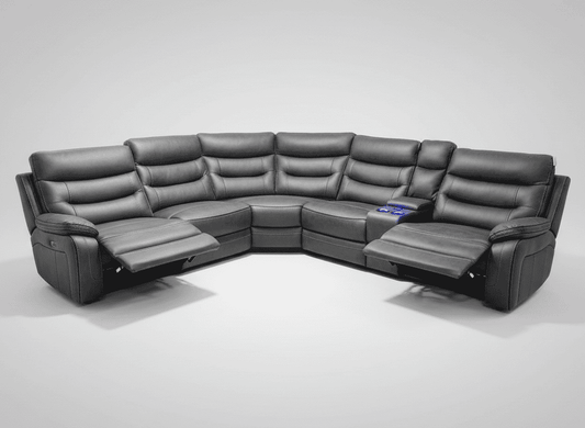 Cinema Corner Sofa - Smart Tech Power Recliner With Drinks Coolers & Extensive Features