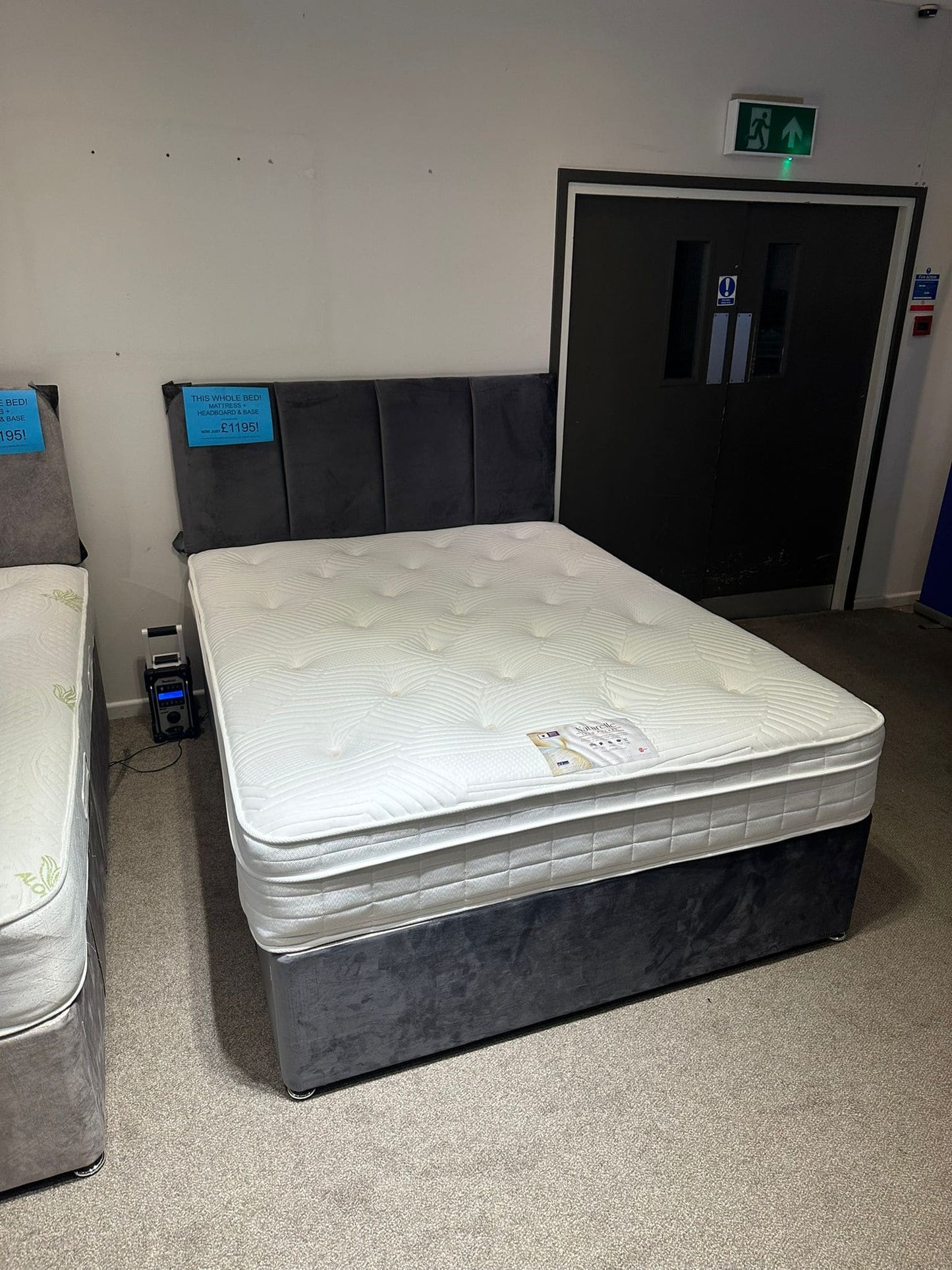 This Whole Bed - “ Naturelle “ Firm 1000 Pocket Sprung Mattress & Divan Bed Package With 2 Draws | Available In 3ft Single, 4'6ft Double or 5ft king