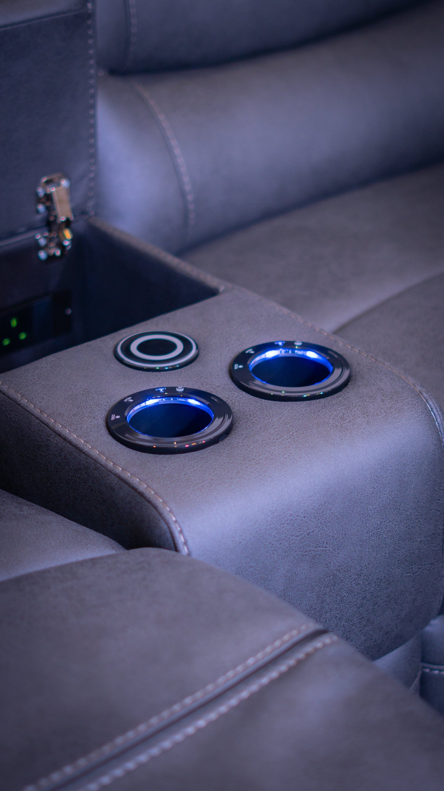 Cinema Corner Sofa - Smart Tech Power Recliner With Drinks Coolers & Extensive Features