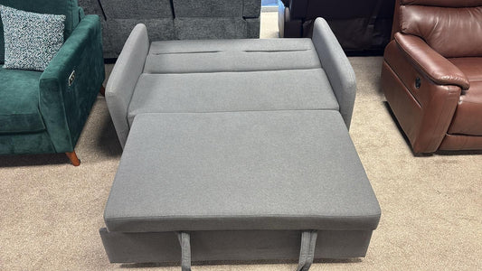 SOFA BED - 2 Seater Dark Grey Fabric Sofa Bed
