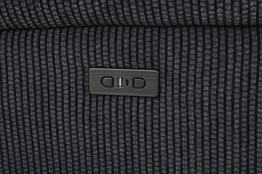 (Back In Stock May 1st) "Tamla" Charcoal Grey Fabric Electric Recliner Armchair / 1 Seater Sofa Range Complete With USB/C Charging Ports