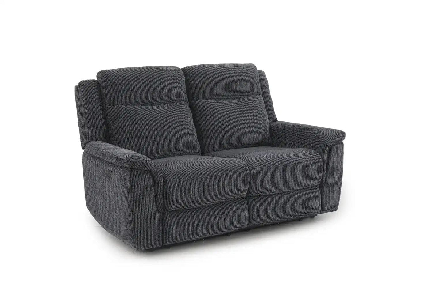 (PRE ORDER DISCOUNT! Back In Stock May 1st) "Tamla" Charcoal Grey Fabric Electric Recliner 3 Seater, 2 Seater & Armchair Sofa Set Complete With USB/C Charging Ports