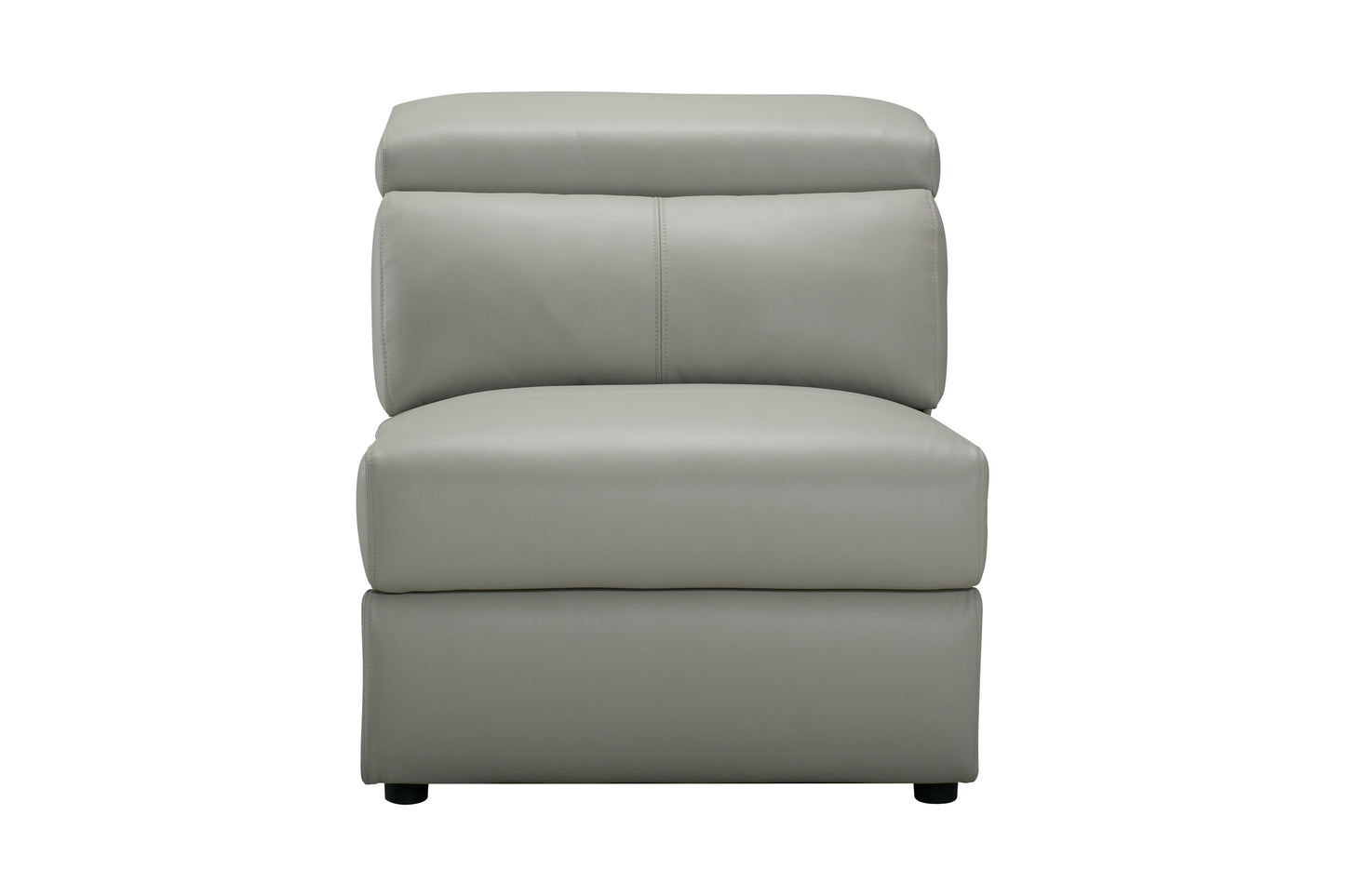 Plaza Electric Recliner Silver Top Grain Leather Corner Sofa With Charging Console