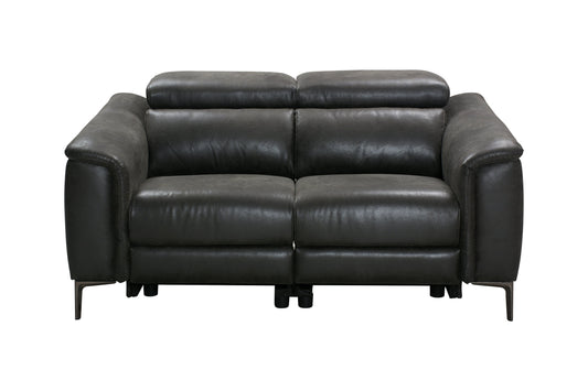 Tahiti Resilience Suede Electric Recliner 2 Seater Sofa With USB Charging Ports & Adjustable Headrests