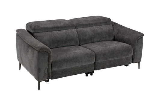 Tahiti Fabric Electric Recliner 3 Seater Sofa Range With USB Charging Ports & Adjustable Headrests