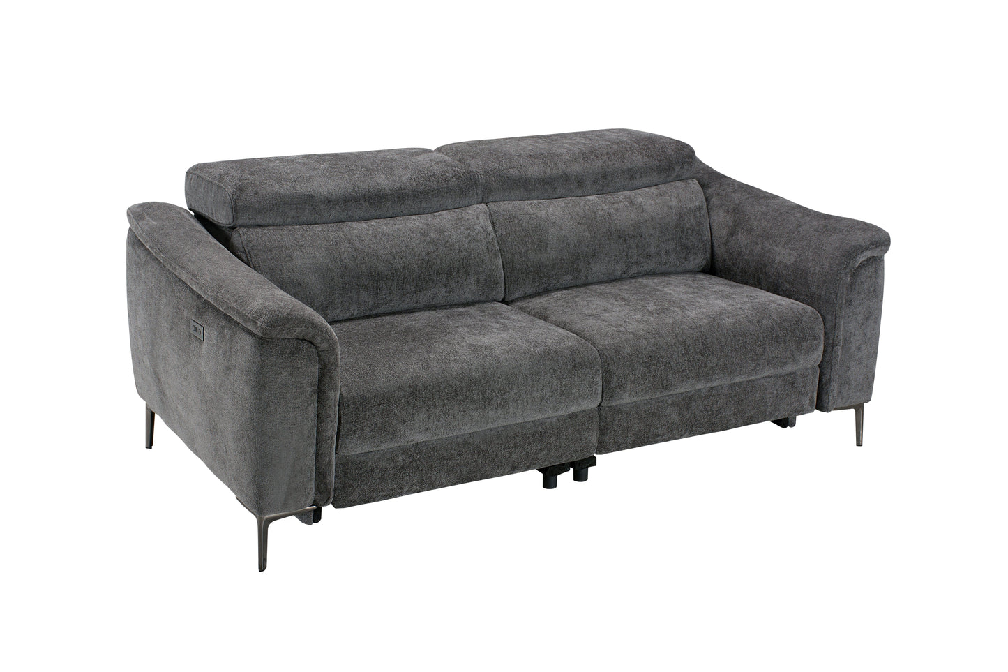 Beckham Fabric Electric Recliner 2 Seater Sofa Range With USB Charging Ports & Adjustable Headrests