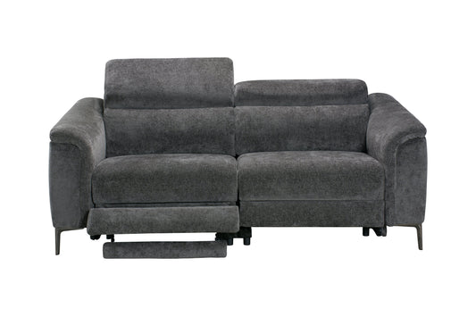 Beckham Fabric Electric Recliner 2 Seater Sofa Range With USB Charging Ports & Adjustable Headrests