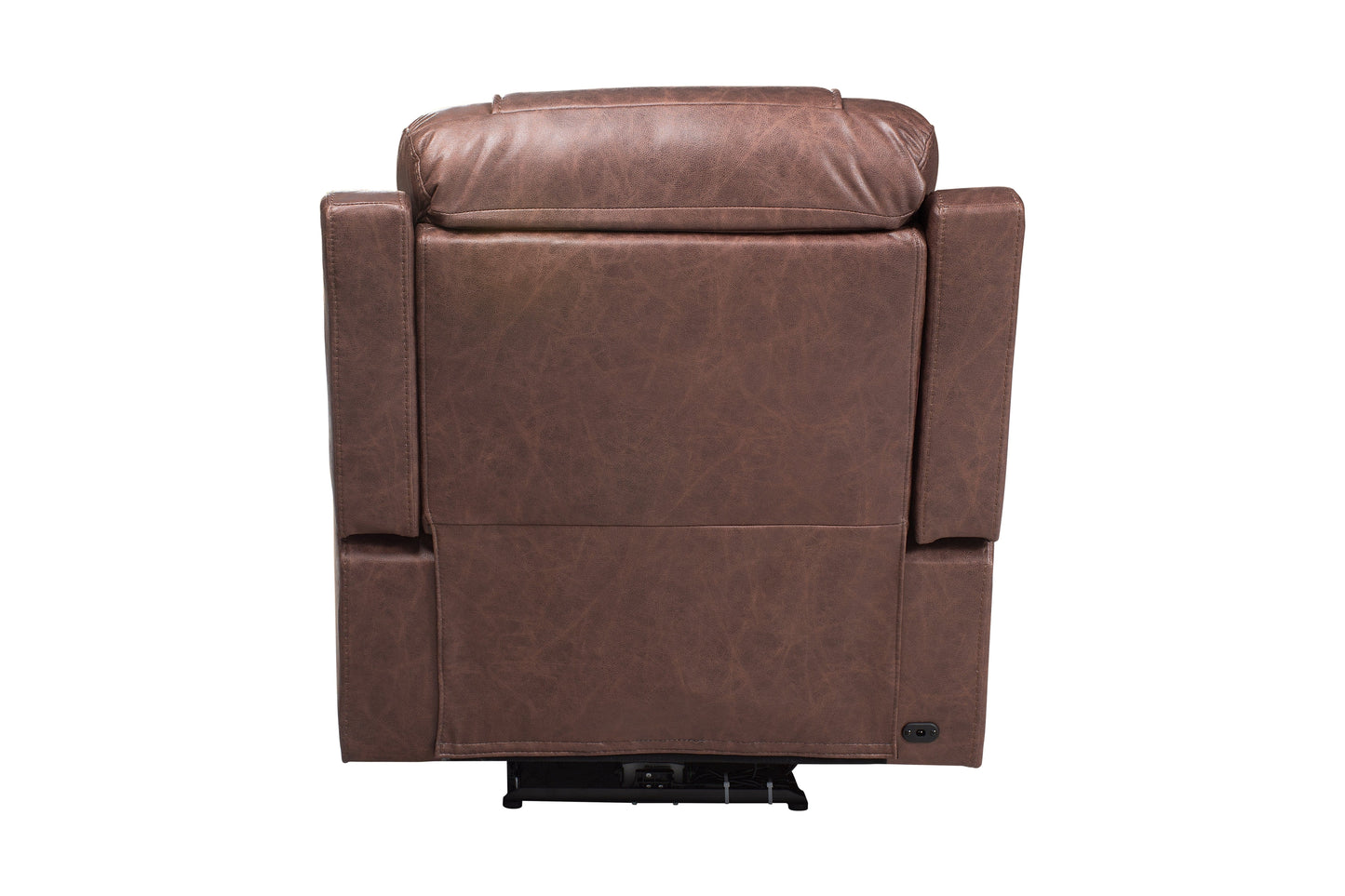 Charles Electric / Power Reclining Brown Resilience Fabric Sofa Range | Power Headrests | USB Charging & Drinks Tray Table Plus High Seating & Backrest Position | Couch
