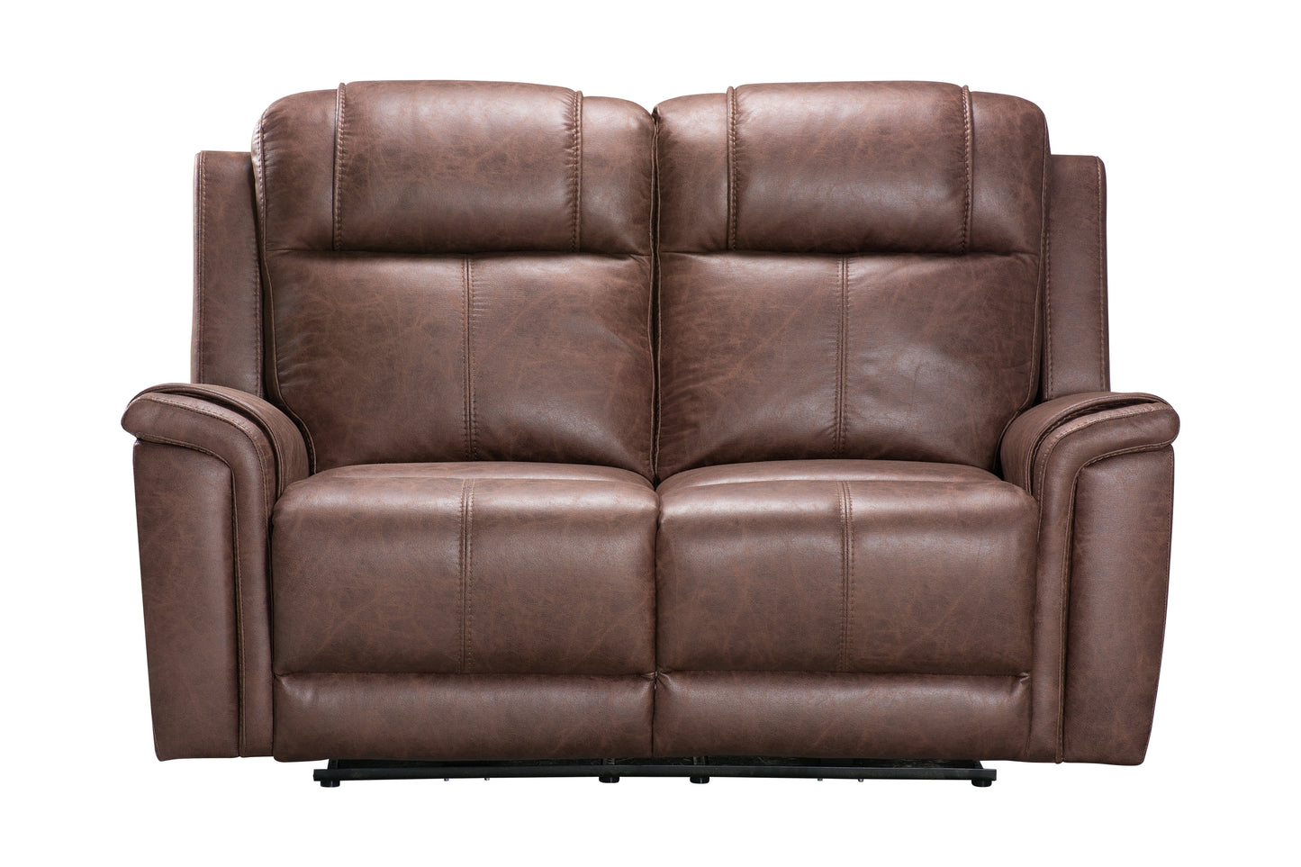 Charles Electric / Power Reclining Brown Resilience Fabric 2 Seater Sofa | Power Headrests | USB Charging Plus High Seating & Backrest Position | Couch
