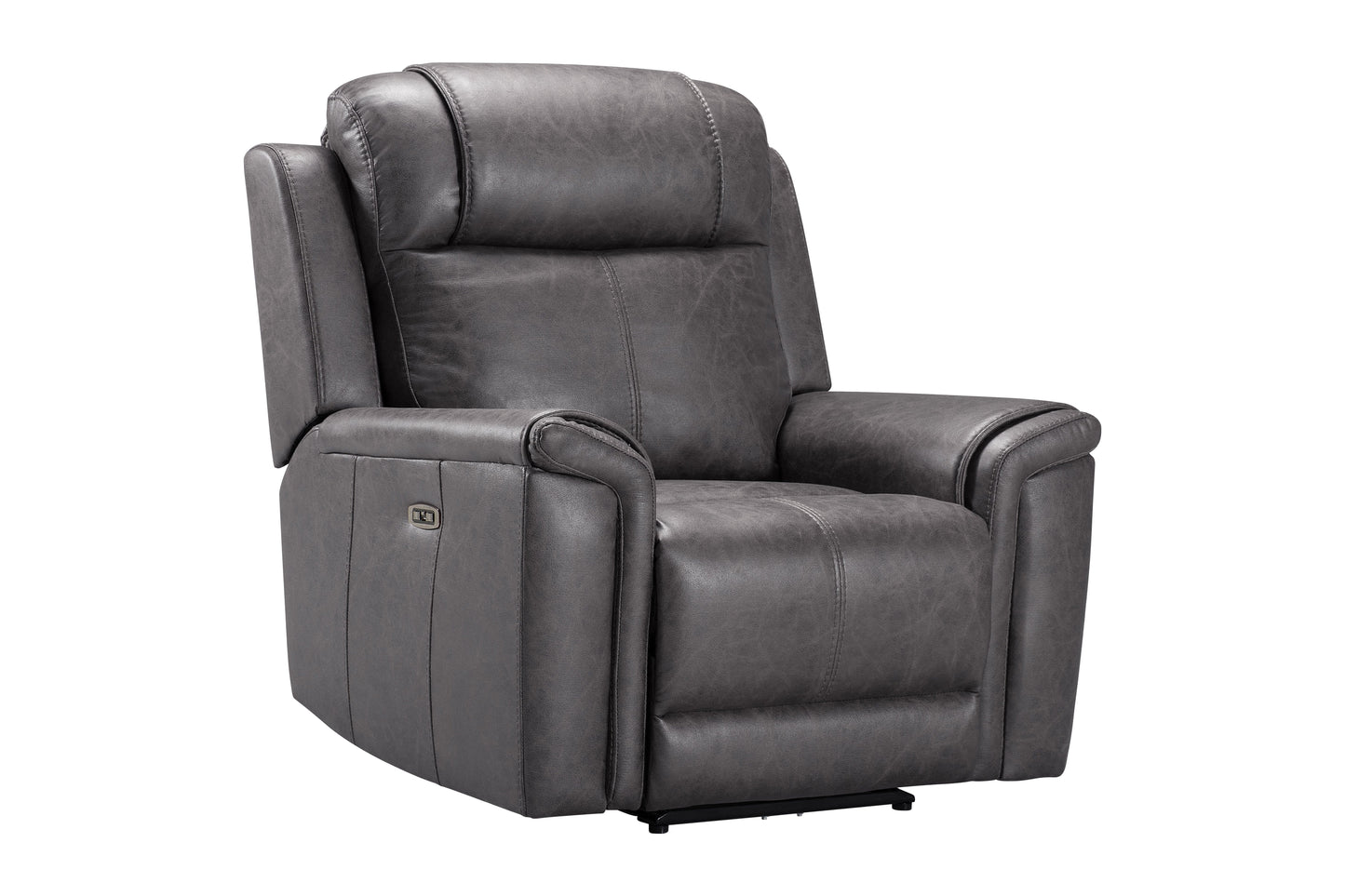 Back In Stock October 5th - Charles Electric / Power Reclining Charcoal Grey Resilience Fabric Sofa Range | Power Headrests | USB Charging & Drinks Tray Table Plus High Seating & Backrest Position | Couch