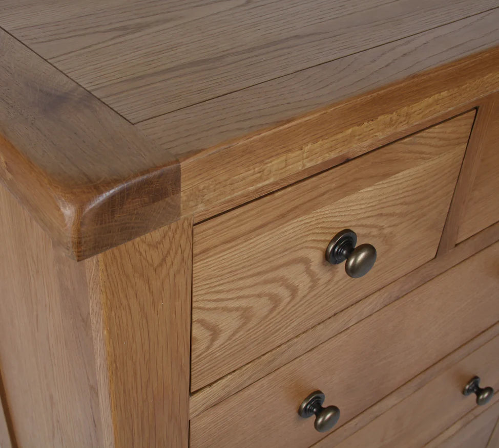Torino Real Hardwood Oak 2+3 Drawer Chest
