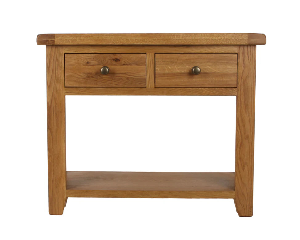 Torino Real Hardwood Oak Console Table