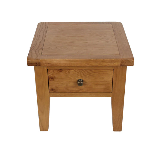 Torino Real Hardwood Oak Lamp Table