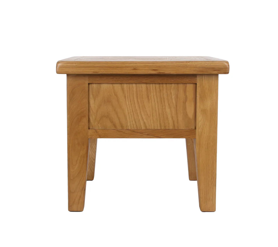 Torino Real Hardwood Oak Lamp Table