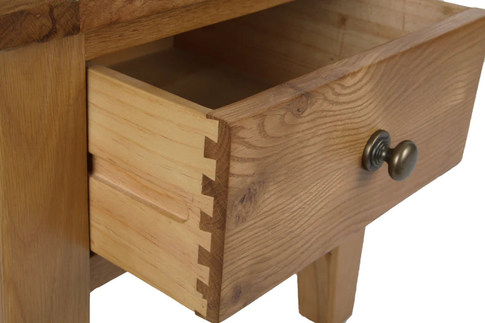 Torino Real Hardwood Oak Lamp Table