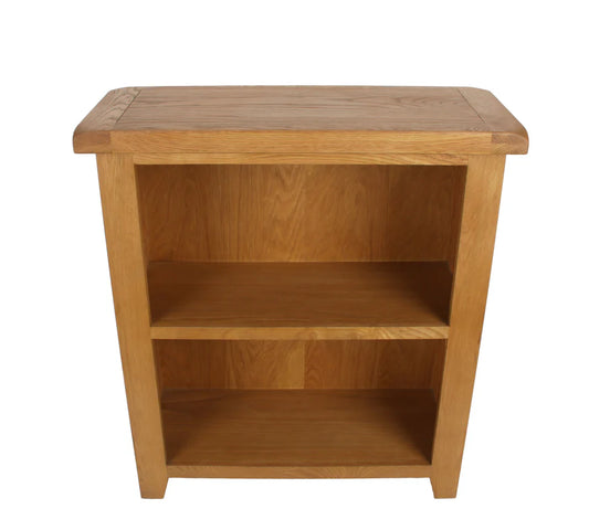 Torino Low Real Hardwood Oak Bookcase