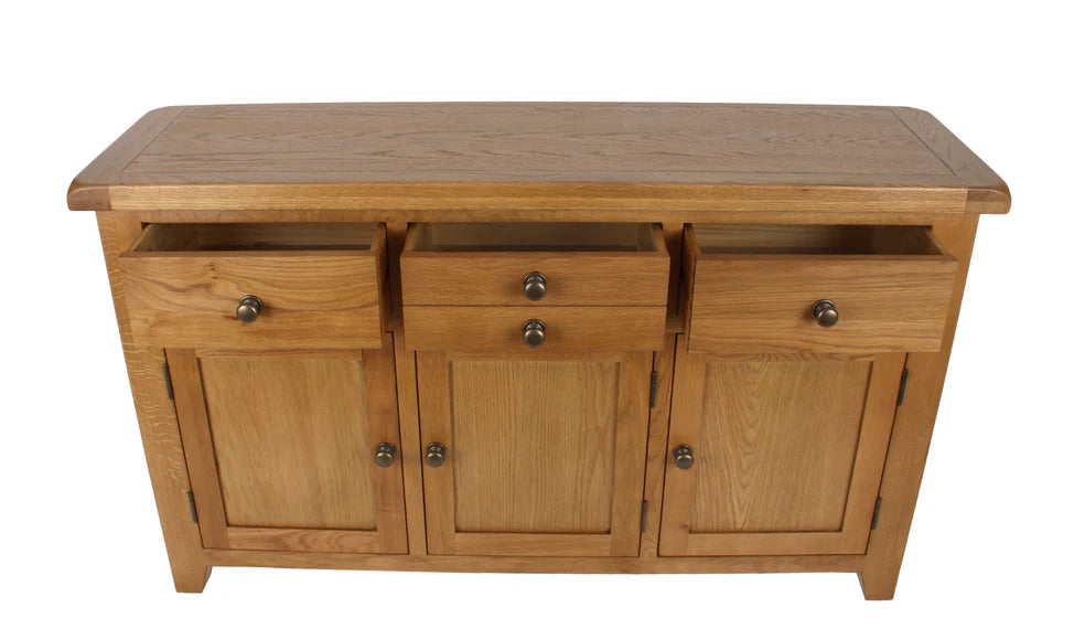 Torino Real Hardwood Oak Large Sideboard