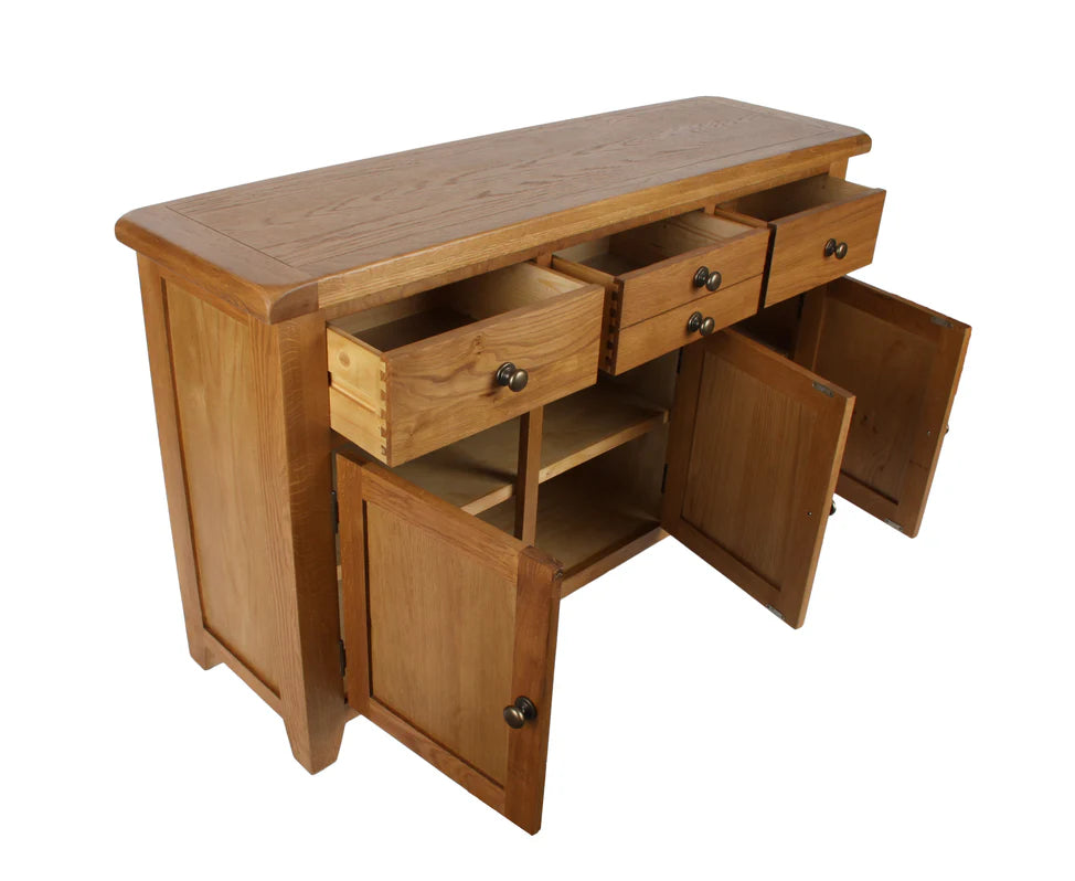 Torino Real Hardwood Oak Large Sideboard