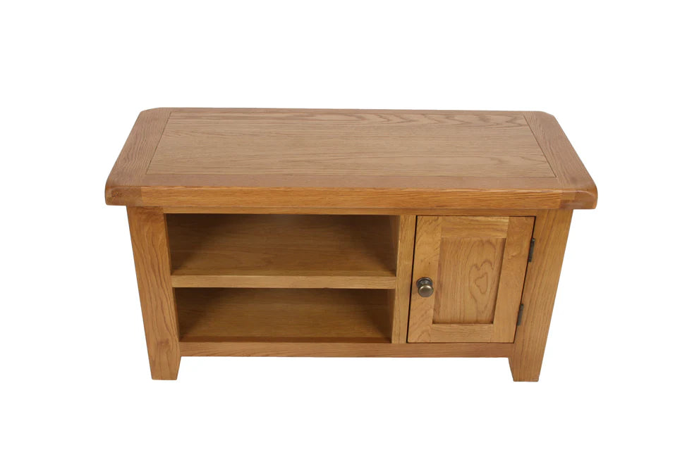 Torino Small Real Hardwood Oak TV Unit