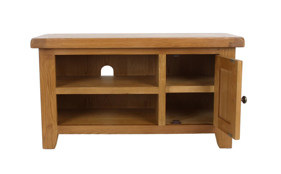 Torino Small Real Hardwood Oak TV Unit