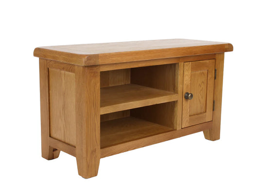 Torino Small Real Hardwood Oak TV Unit
