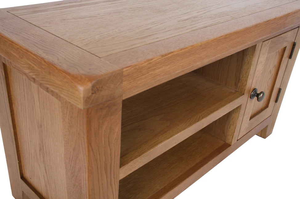 Torino Small Real Hardwood Oak TV Unit