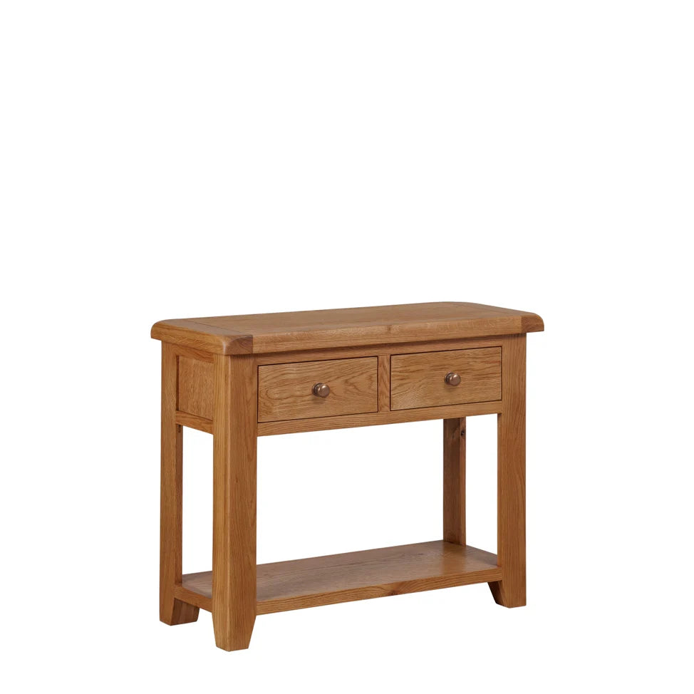 Torino Real Hardwood Oak Console Table