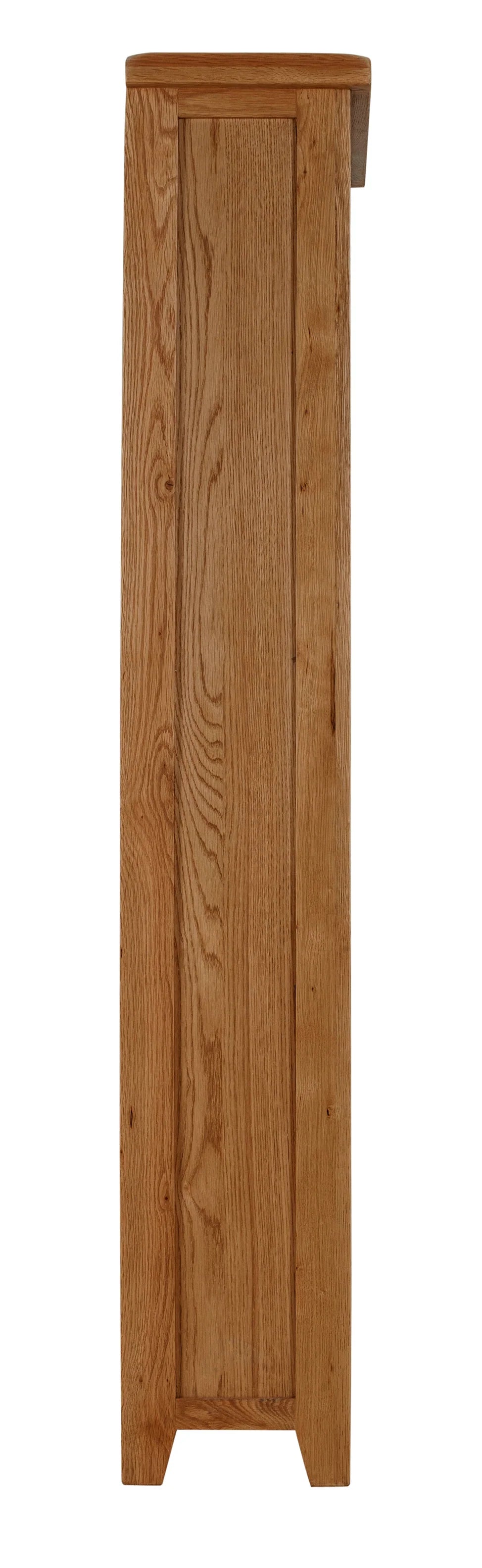 Torino Tall Real Hardwood Oak Bookcase