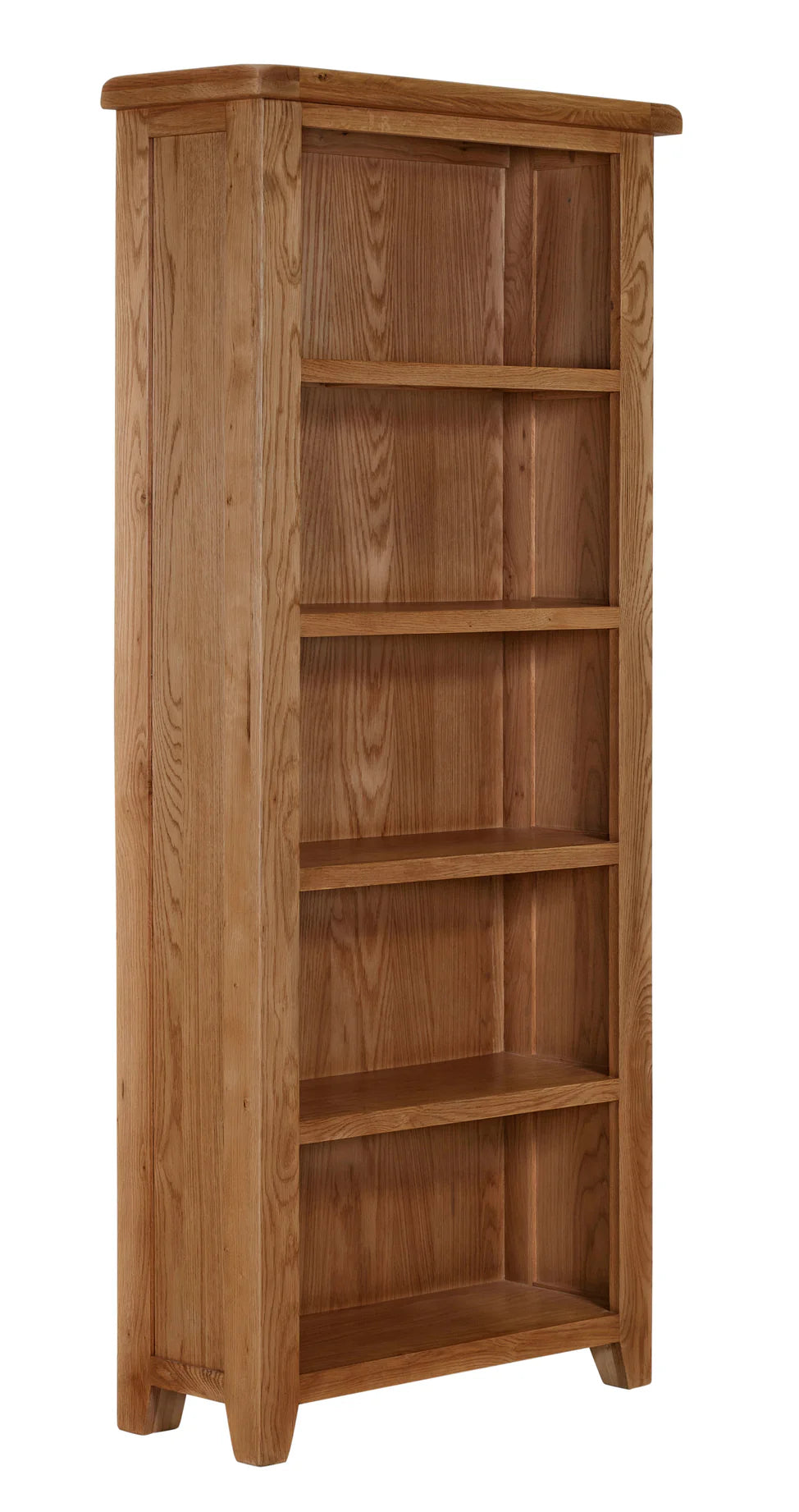 Torino Tall Real Hardwood Oak Bookcase