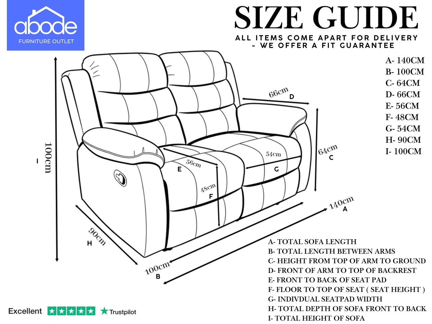 Lando Recliner Grey Leather 3 Seater + 2 Seater + 1 Armchair Sofa Set With Drop Down Tray Table | Couch |