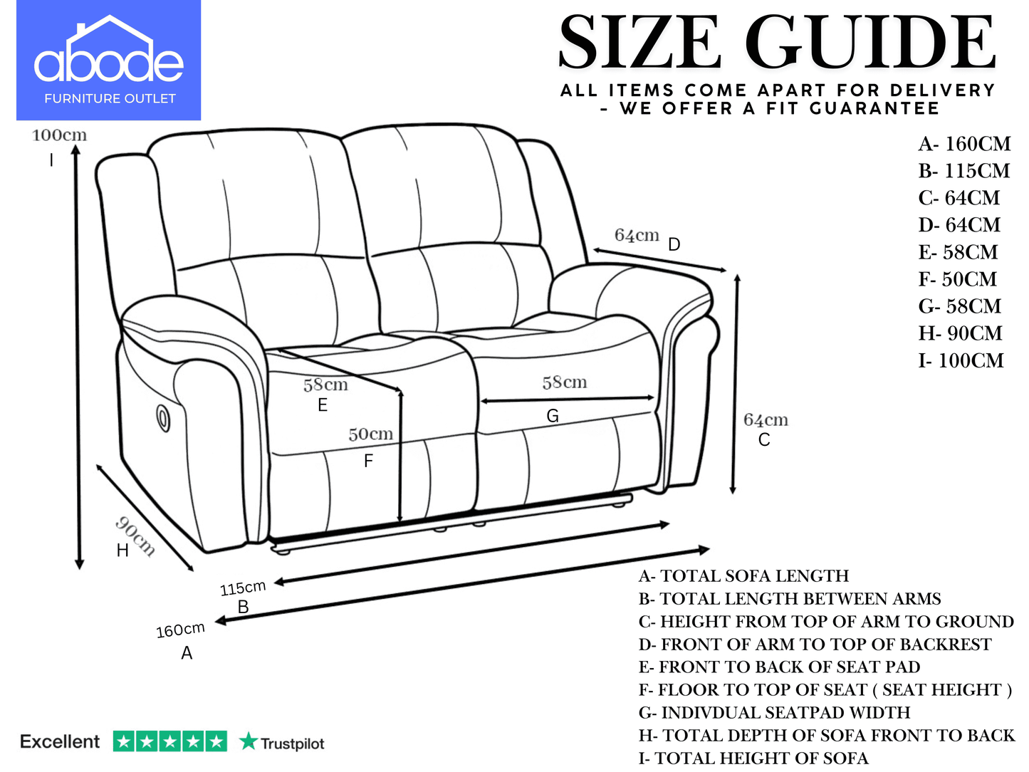 GALAXY Grey Plush Velour Velvet 2 Seater Electric Reclining Sofa With USB Charging Ports