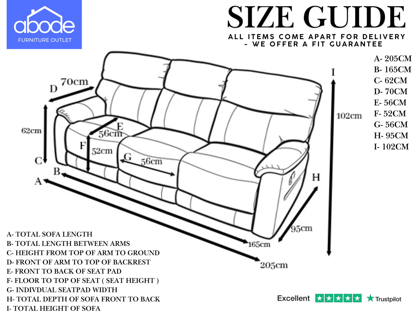 DFS Charcoal Grey Milano Leather Reclining 3 Seater Sofa + Tray Table & USB Ports