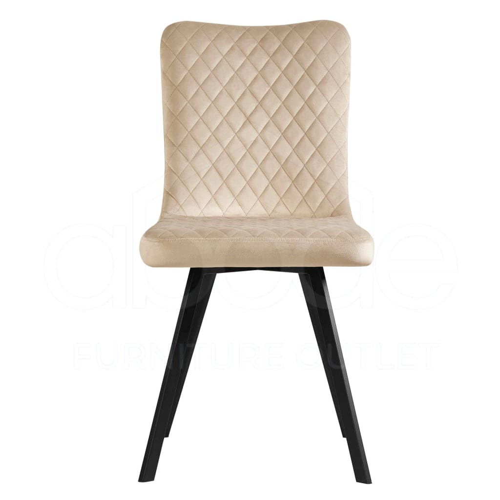 Chowchilla Champagne Velvet Dining Chairs Dining Chair