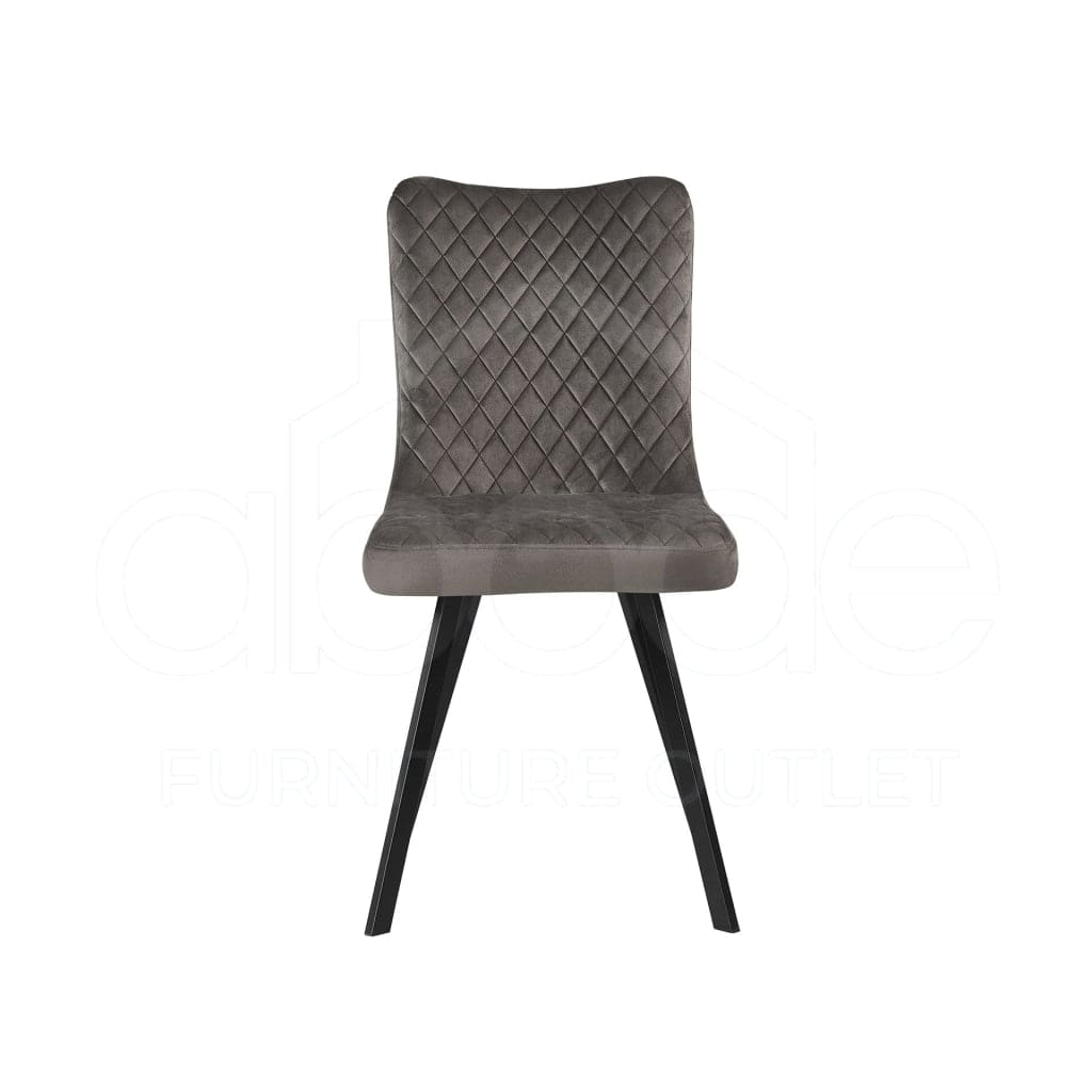 Chowchilla Grey Velvet Dining Chairs Dining Chair