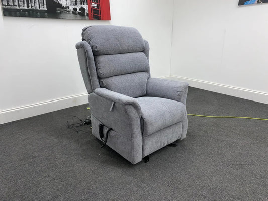 Rise & Recliner Grey Fabric Armchair Sofas