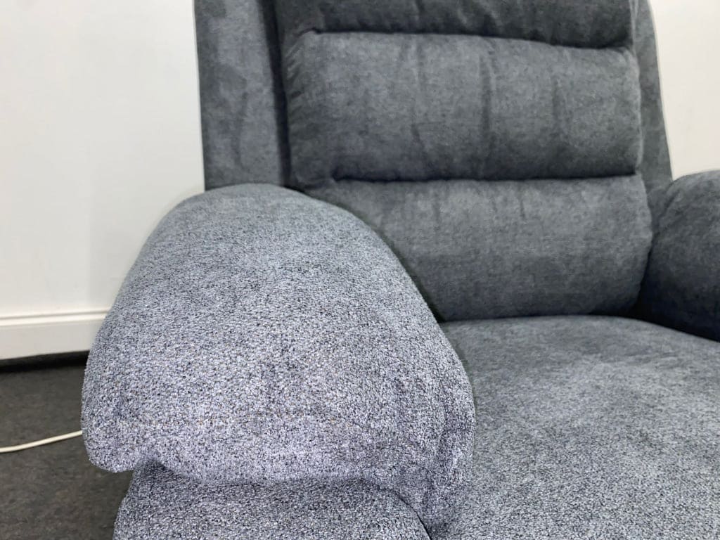 Goodwood Electric Reclining Charcoal Grey Fabric Armchair 1 Seater Sofa + Usb Ports Sofas