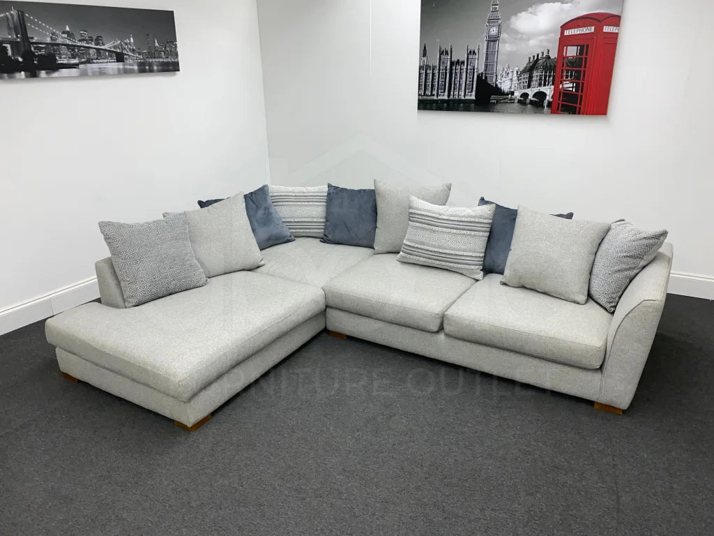 Grey Fabric Corner Sofa Sofas