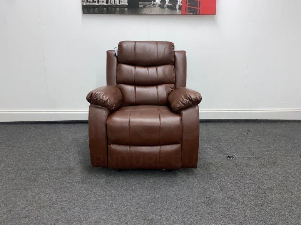 Landos Recliner Brown Leather Armchair Sofas