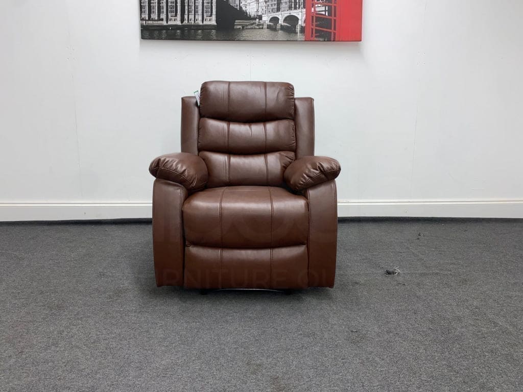Landos Recliner Brown Leather Armchair Sofas