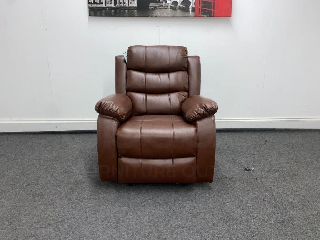 Landos Recliner Brown Leather Armchair Sofas